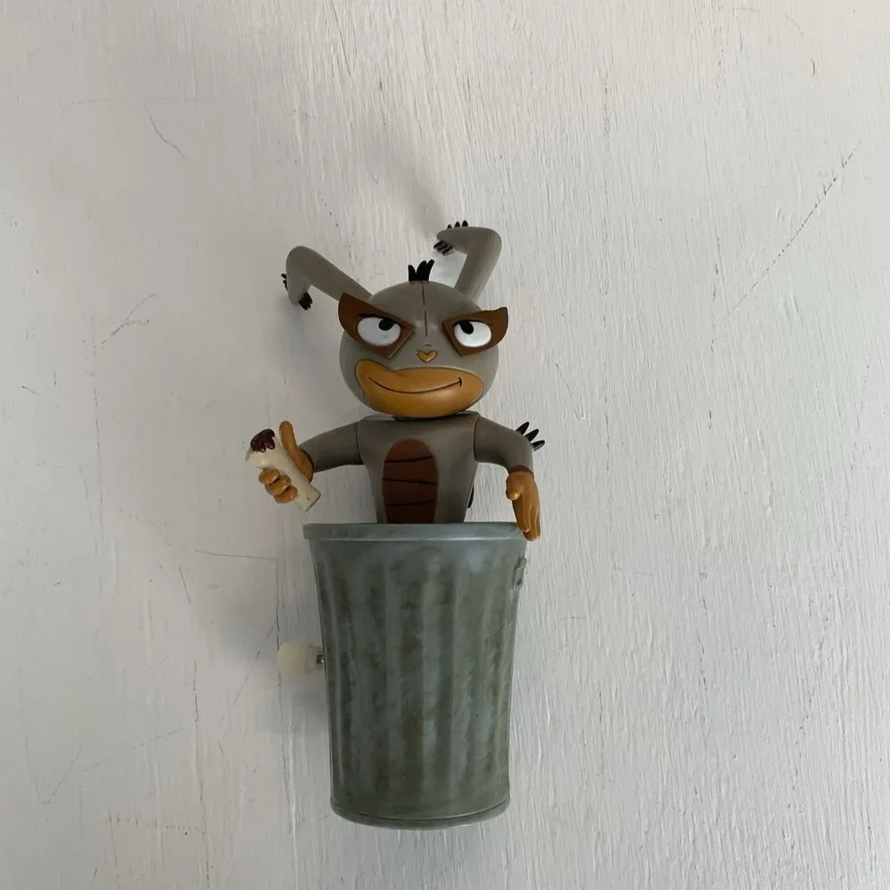 Vintage Rare Mucha Lucha Dumpster Diving Flea Action Figure With Rolling Action